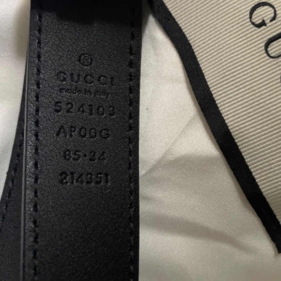 GUCCI GG Marmont Calfskin Leather Belt with Torchon Buckle main image 4